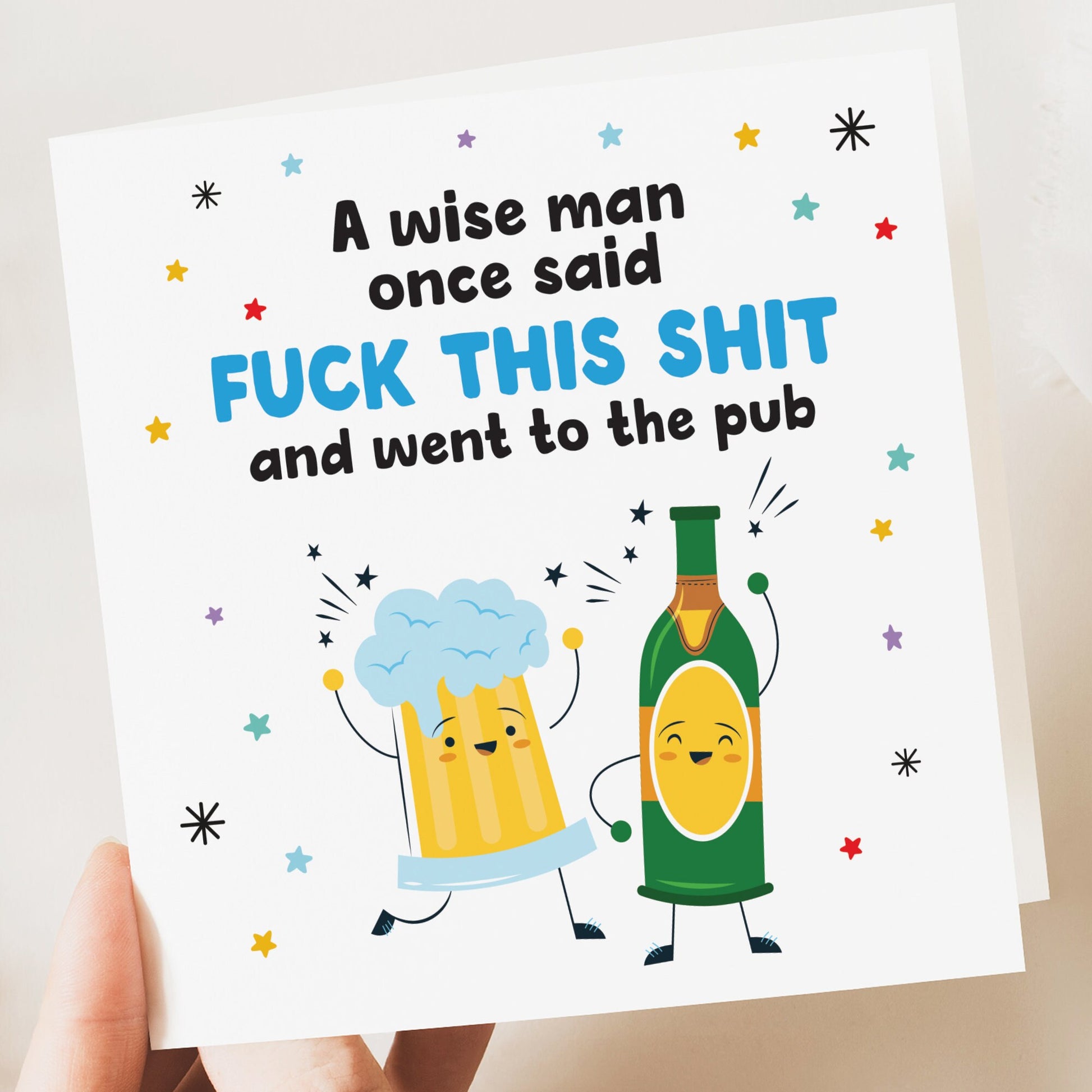 Funny birthday card for him