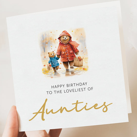 Amazing Auntie birthday card, mothers day cards, birthday card for Auntie, happy birthday card, Aunts card, Gift card, Paddington card