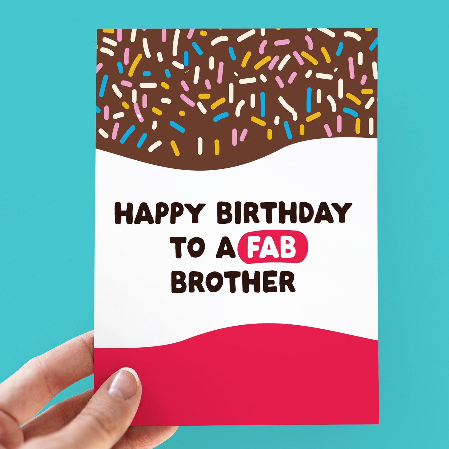 Brother Birthday Card | Funny Birthday Card | Fab lolly Card | Fun Birthday Card | Birthday Day Gift  for Brother | Funny Card |