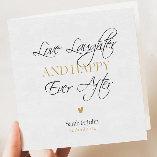 Personalised wedding card