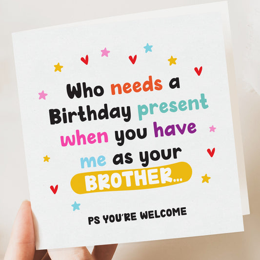 Birthday Card | Funny Birthday Card | Funny Card | Fun Birthday Day Card | Birthday Day Gift  for Brother | Funny Card | funny cards