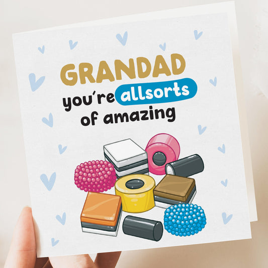 Grandad Allsorts birthday Card | Funny Father's Day Card | Funny Birthday Card | Grandad Gift | Fathers Day Card | Birthday Card