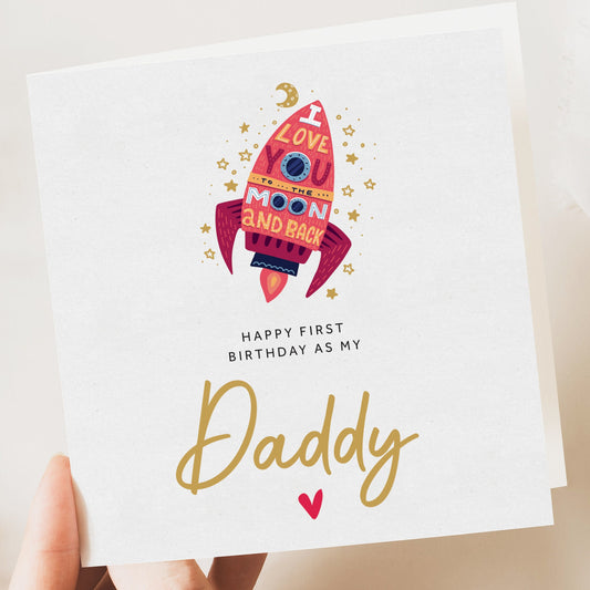 Baby first birthday card to daddy | happy 1st birthday as my daddy | 1st birthday card for dad | dad birthday card from baby