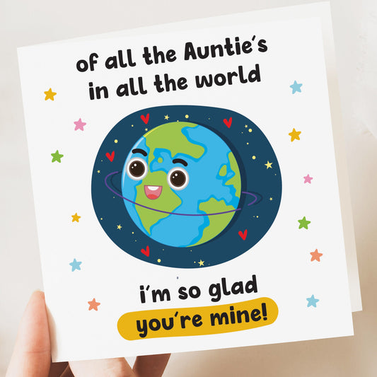 Birthday Card for Auntie | Funny Birthday Card | Auntie Funny Card | Fun Birthday Day Card | Birthday Day Gift Aunty | worlds best Auntie