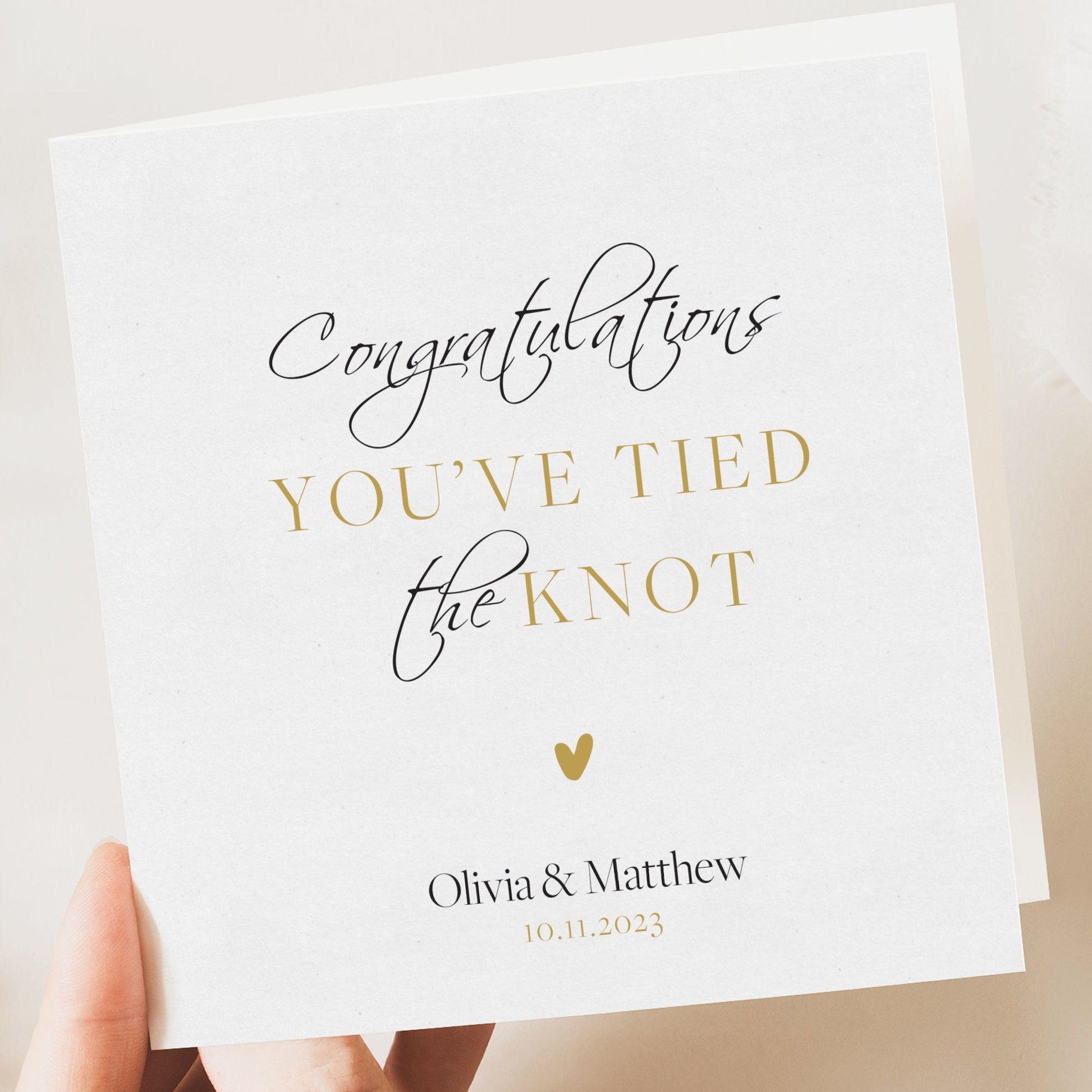 Personalised Wedding initials Card | Newly Married Couple Greeting | Congratulations Wedding Card | Wedding Gift Card | Initials