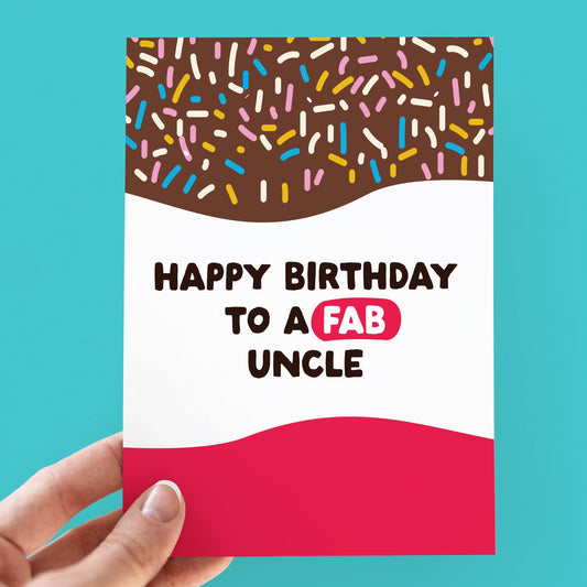 Birthday Card for Uncle | Funny Birthday Card | Funny Card | Uncle, Fab Card | Birthday Day Gift Uncle | Silly Card