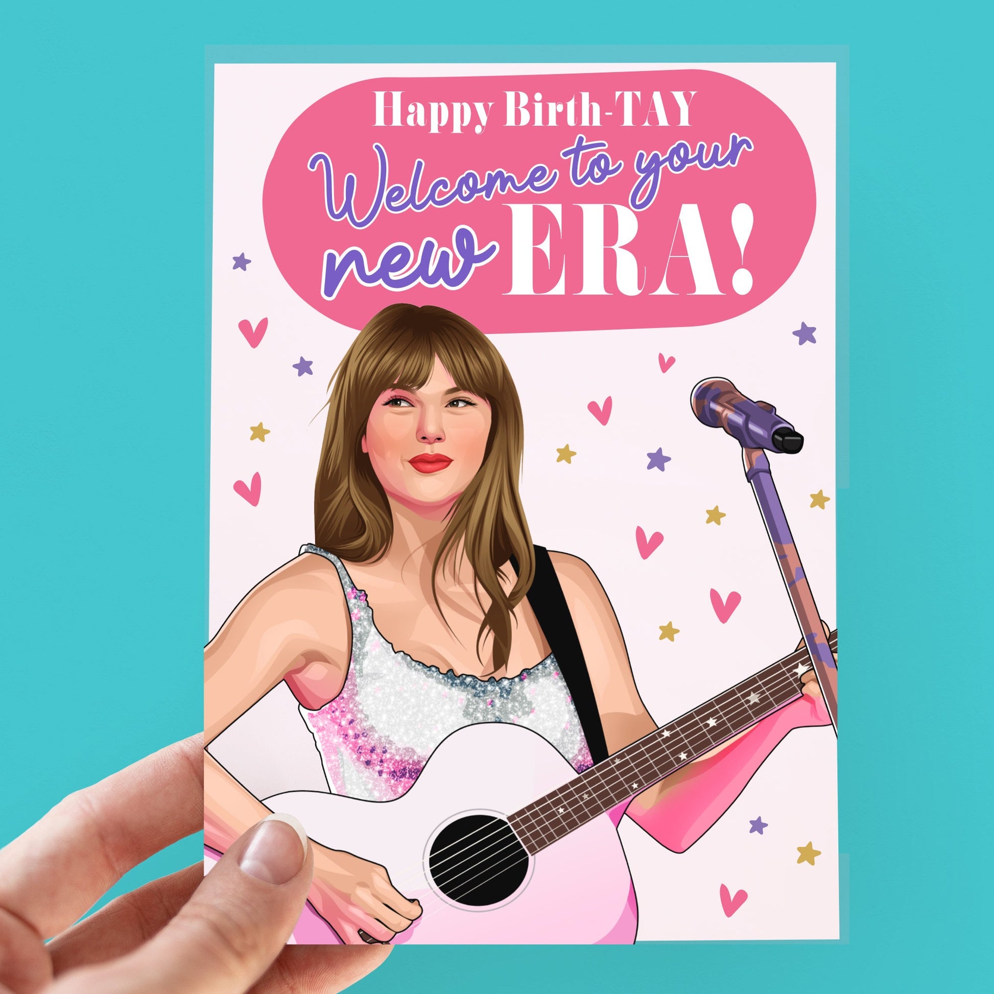 Happy Birth-Tay / Taylor Swift Inspired Birthday Card / Birthday Gift / Greeting Card / Pack of Cards / Blank Card / Swiftie / Eras / Fan