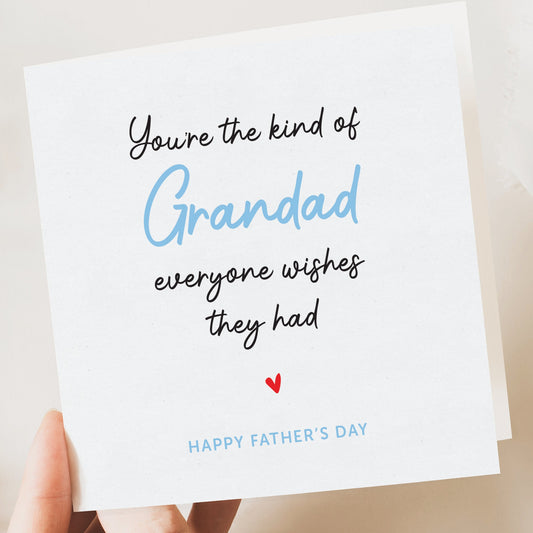 Grandad fathers day card, Birthday card Grandad, Father's day card, Simple card, Father’s Day Gift, Fathers Day from daughter or son