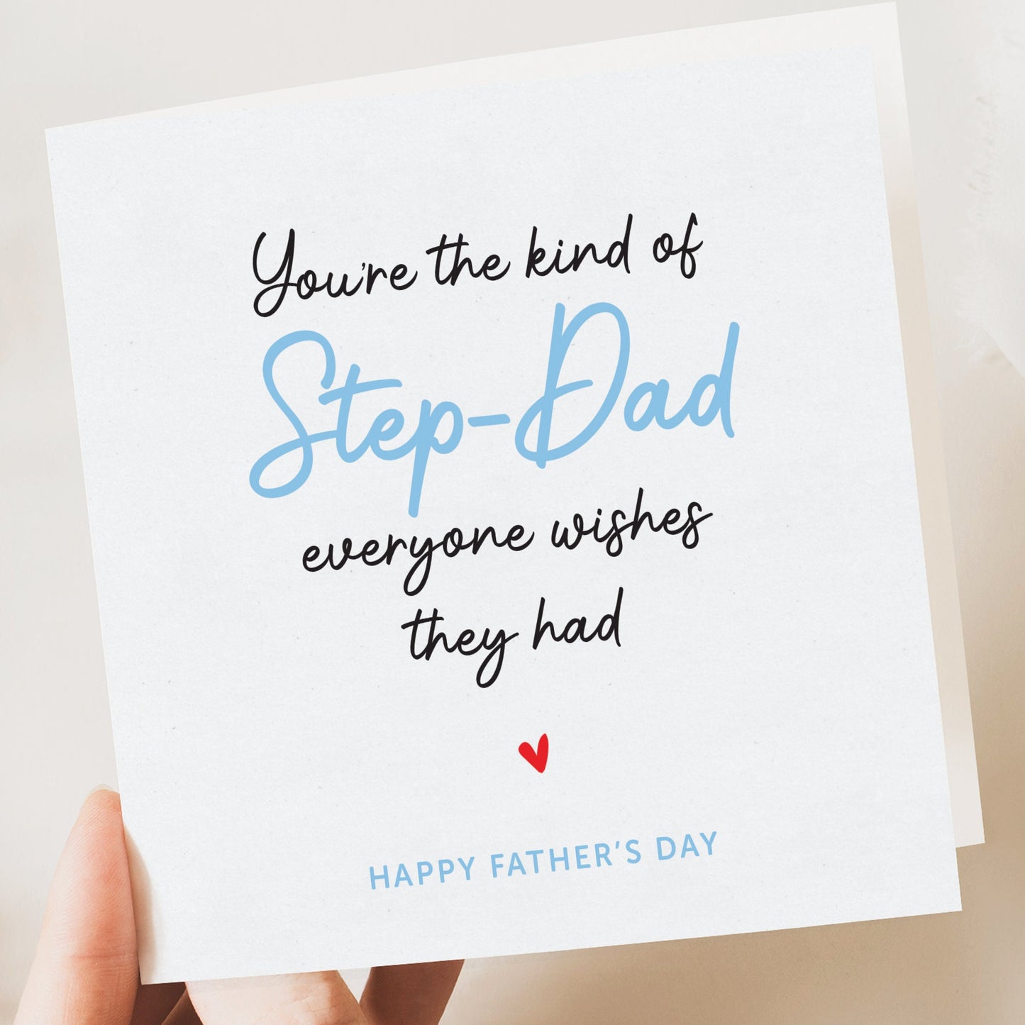 Stepdad fathers day card, Birthday card Step-dad, Father's day card, Simple card, Father’s Day Gift, Fathers Day from daughter or son