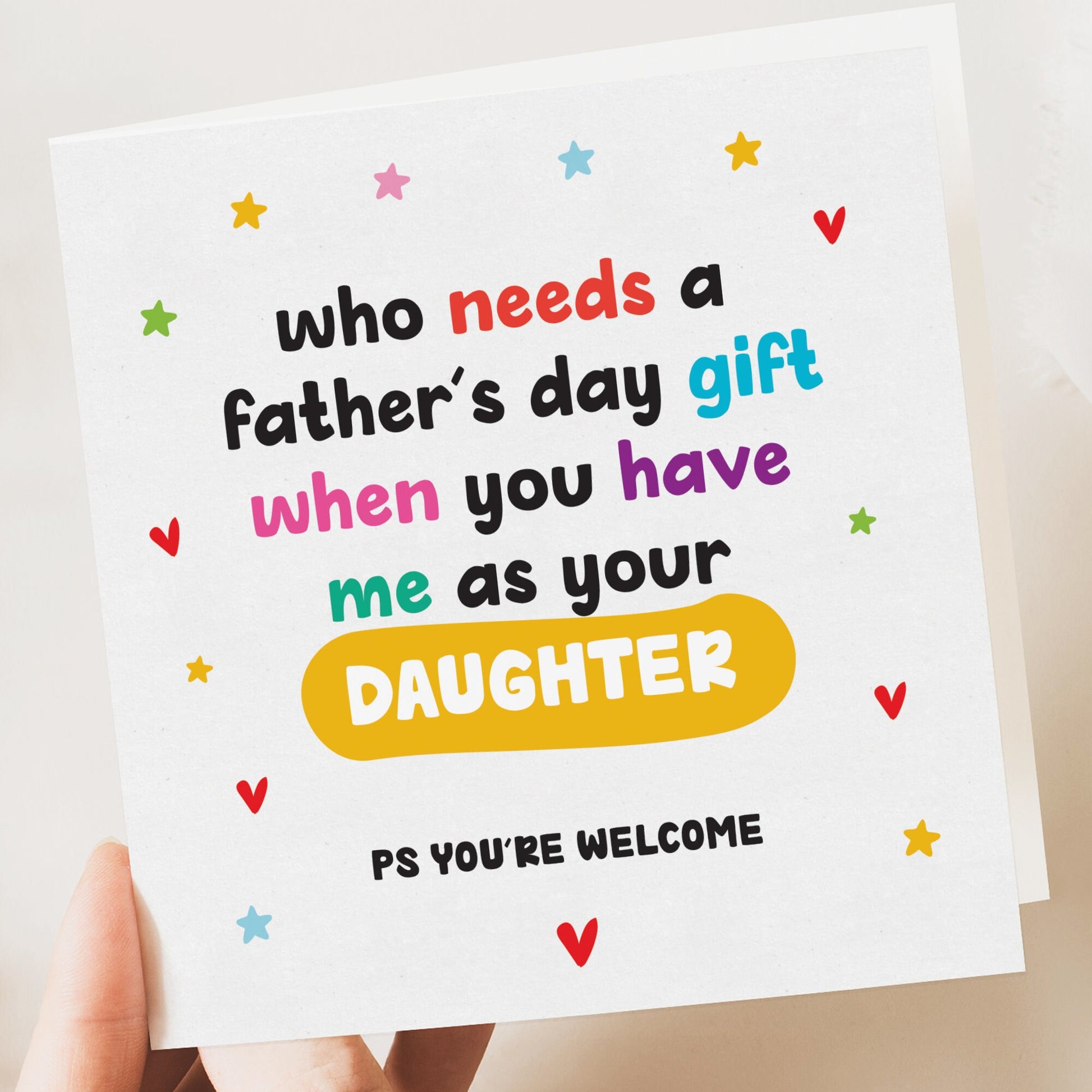 Funny fathers day card