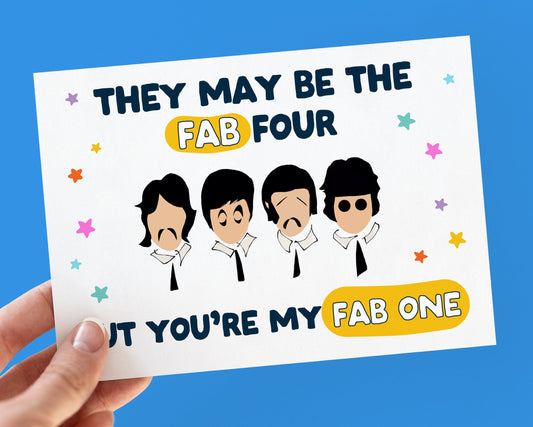 Beatles Fathers Day card - Fathers Day Card - Funny Fathers Day card - Personalised fathers day Beatles card