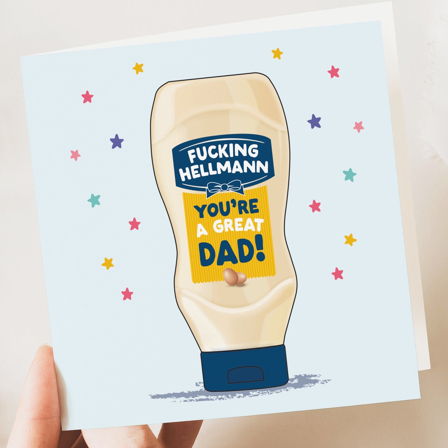 Fathers Day Card | Funny Father's Day Card | Funny Card | Father's Day Card | Father's Day Gift | Fathers Day | Hellmanns card  | Top Dad