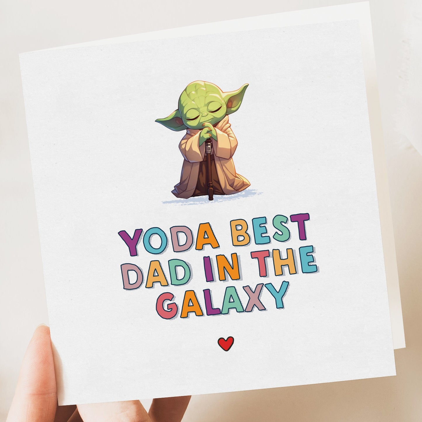 Funny Father's Day Card | Yoda fathers day Card | Funny Card | Fathers Day Card | Father's Day Gift | Fathers Day Card | Star wars