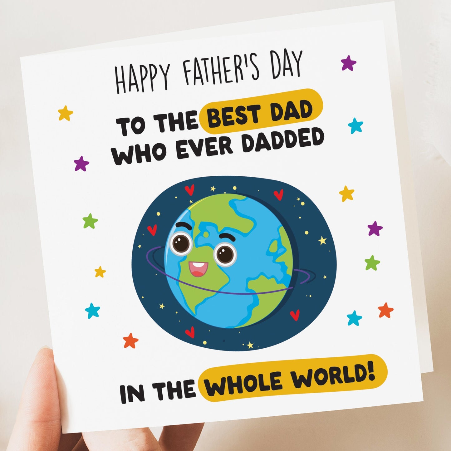 Best dad Fathers Day Card | Funny Father's Day Card | Funny Card | Father's Day Card | Father's Day Gift | Fathers Day Card Dad