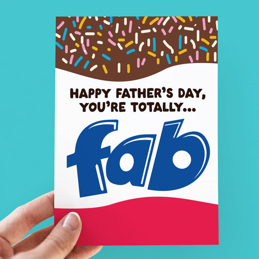 Fathers day Card | Funny Father's Card | Funny Card | Fun Fathers Day Card | Fathers Day Gift  for Dad | Funny Card | Fab Lolly card