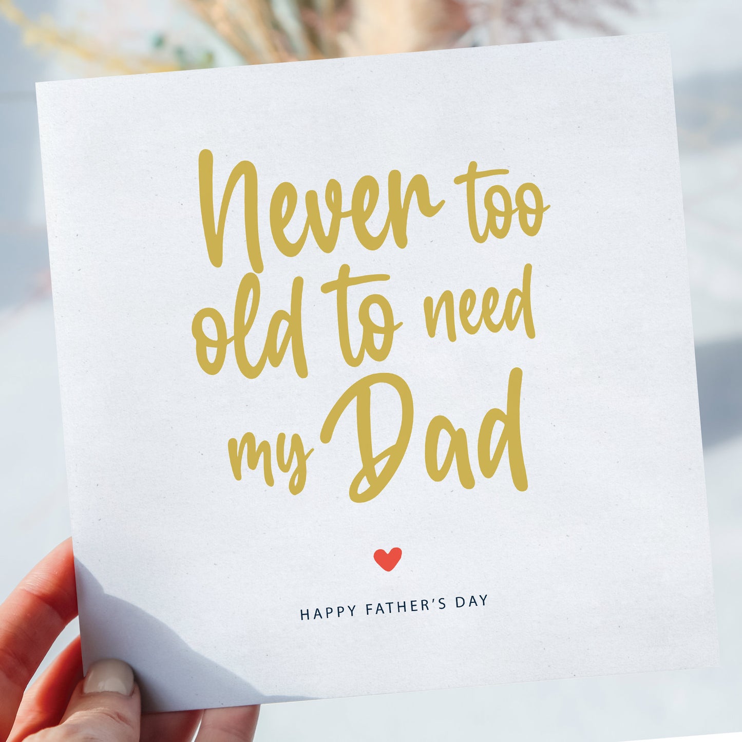 Sentimental heartfelt Fathers Day card