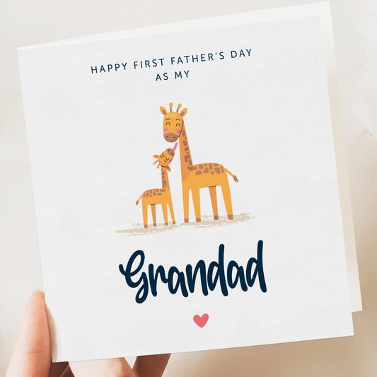 Grandad first fathers day card, 1st card Grandad, Father's day card, Simple card, Father’s Day Gift, Fathers Day from daughter or son