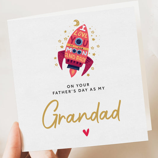 Grandad first fathers day card, card Grandad, 1st Father's day card, Simple card, Father’s Day Gift, Fathers Day from daughter or son