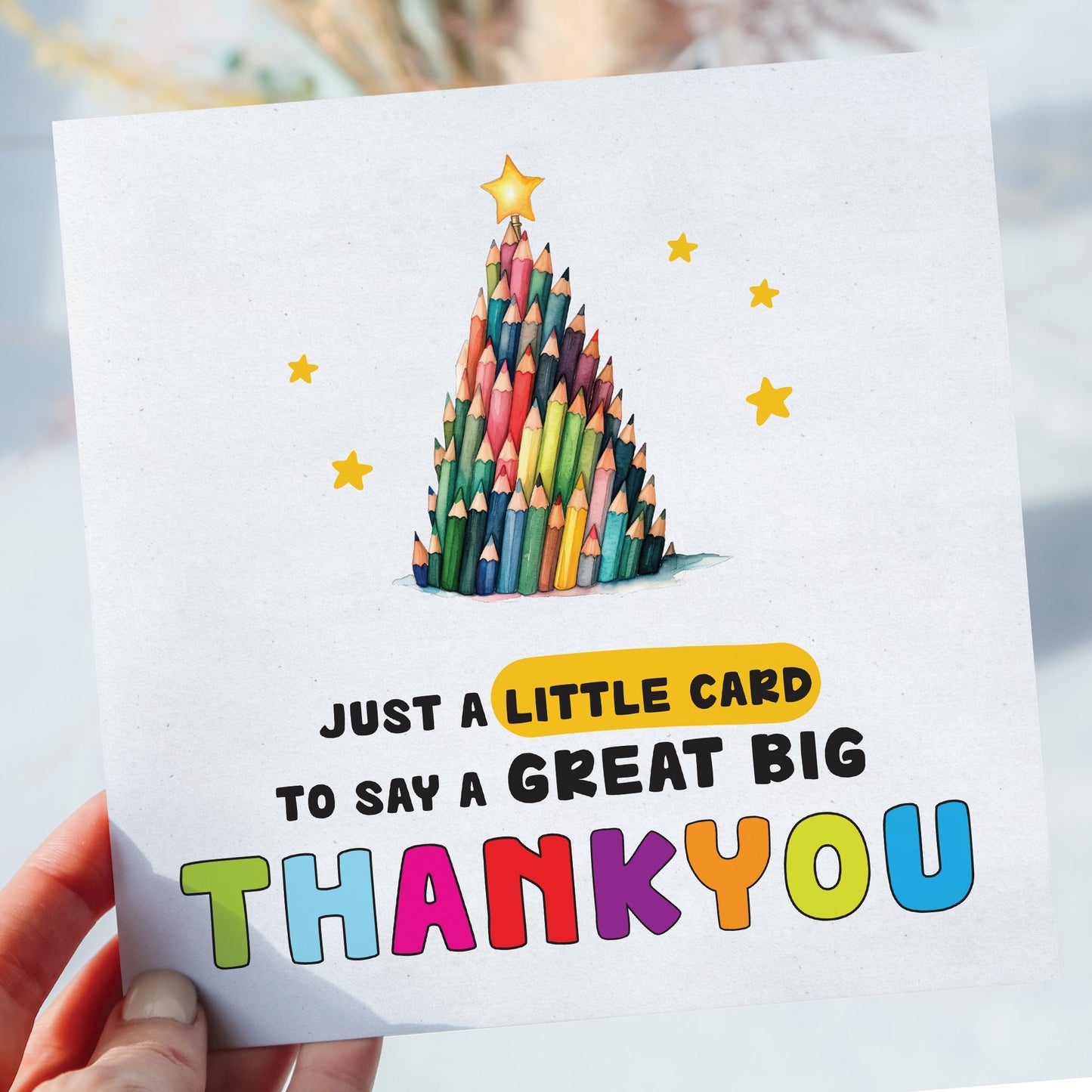 BIG Thank you Teacher, APPRECIATION card, Teacher Card, Thank you Teacher Card, Personalised Teacher Card, Teaching assistant