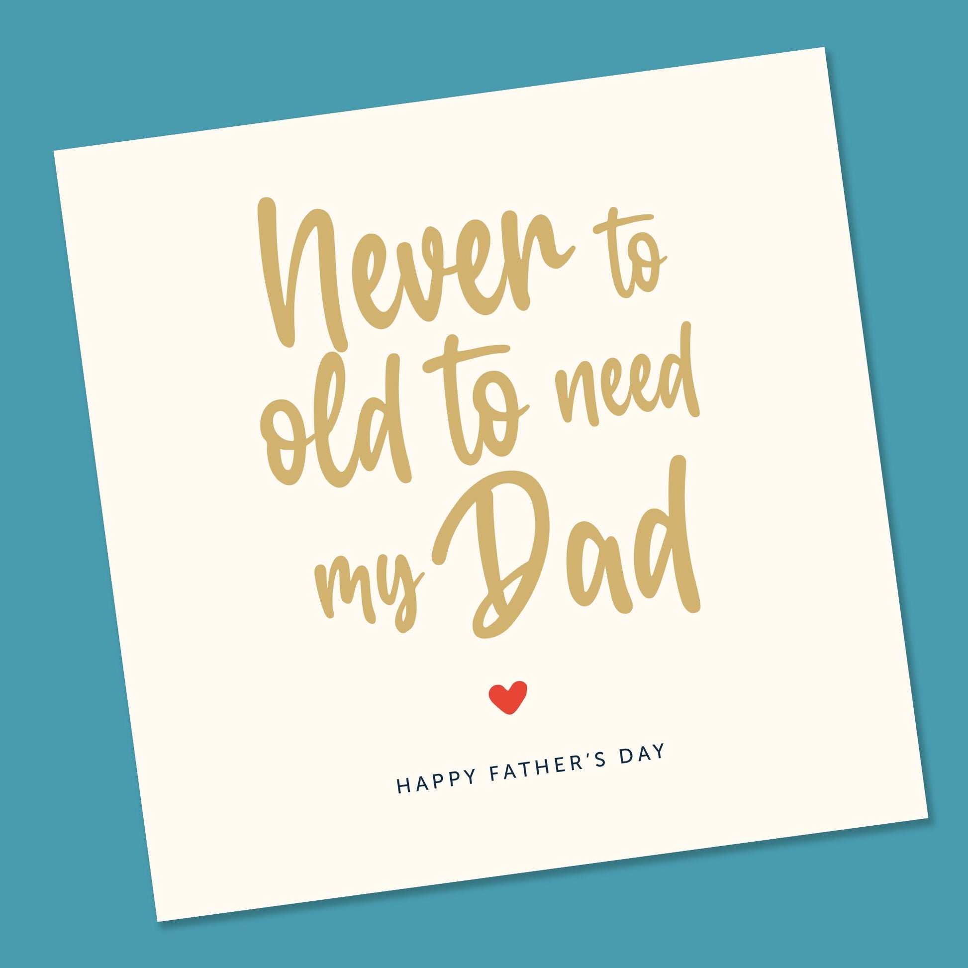 Traditional fathers day card, Father's day card, Simple Father’s Day card, Father’s Day Gift, Fathers Day from daughter or son