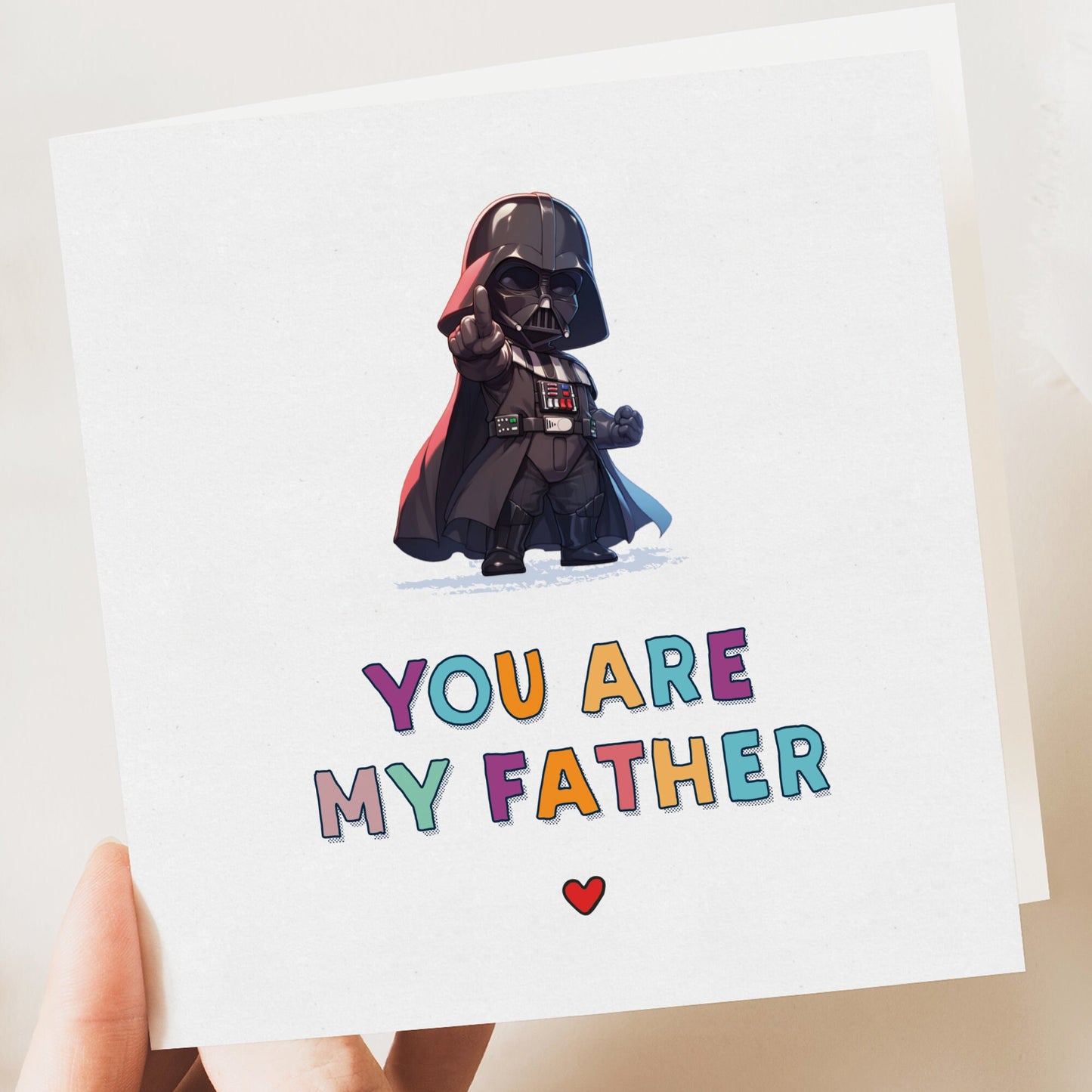 Funny Father's Day Card | Darth Vader fathers day Card | Funny Card | Fathers Day Card | Father's Day Gift | Fathers Day Card | Star wars