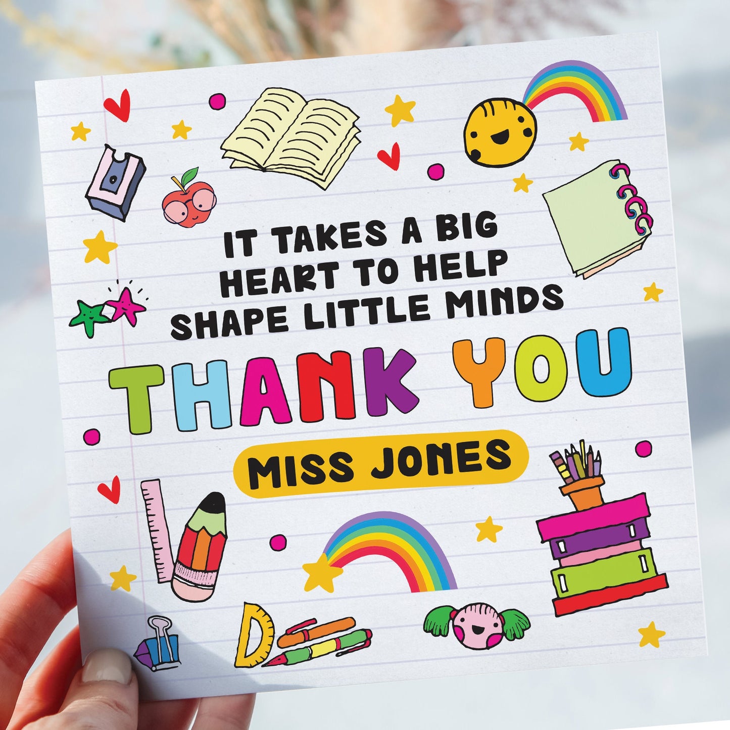 THANK YOU APPRECIATION
TEACHER CARD