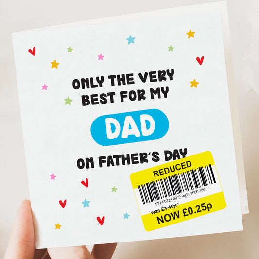 Fathers Day Card | Funny Father's Day Card | Funny Card | Father's Day Card | Father's Day Gift | Fathers Day Card | Reduced card | Top Dad