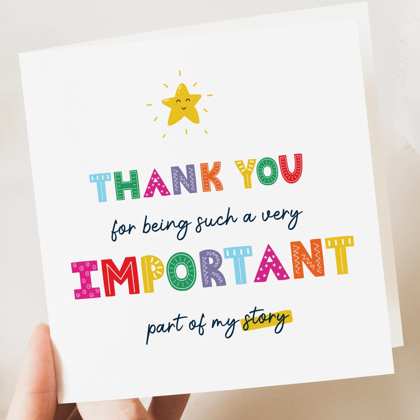 Thank you Teacher appreciation card