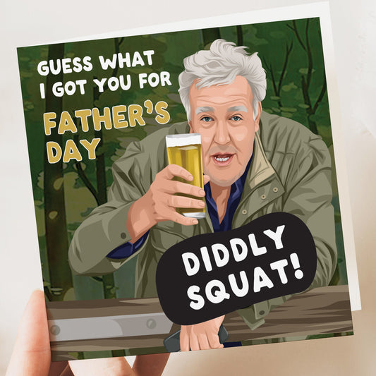 You're getting Diddly Squat for Father's Day - Clarkson's Farm Father's Day Card, Funny Fathers day card, Card for Dad from Daughter, Son