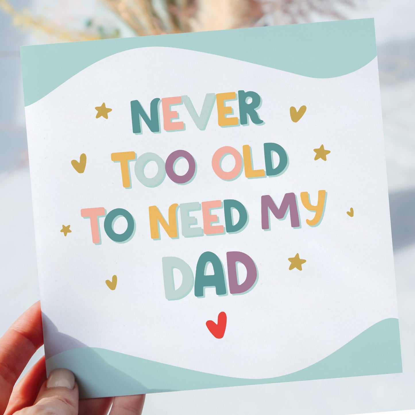 Sentimental heartfelt Fathers Day card