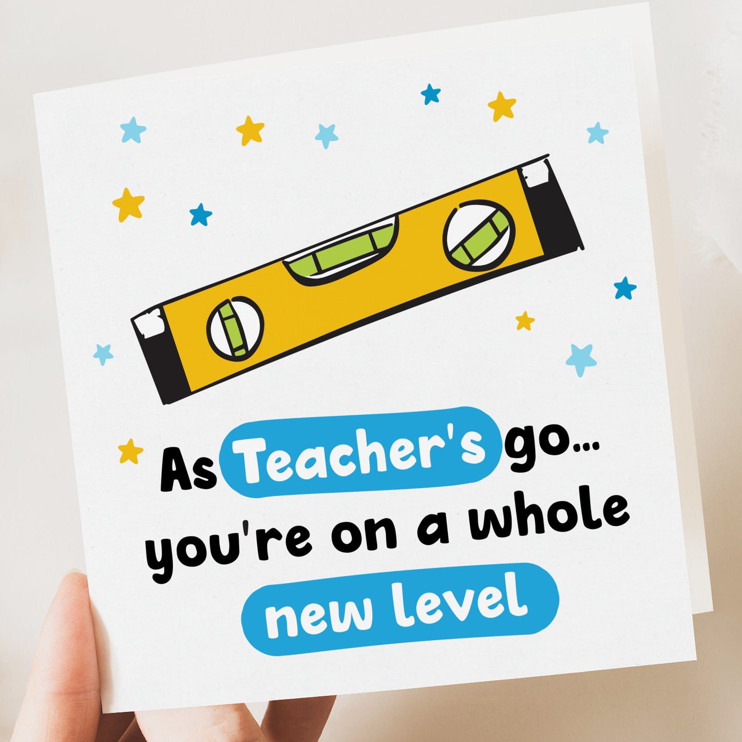 Funny teacher card