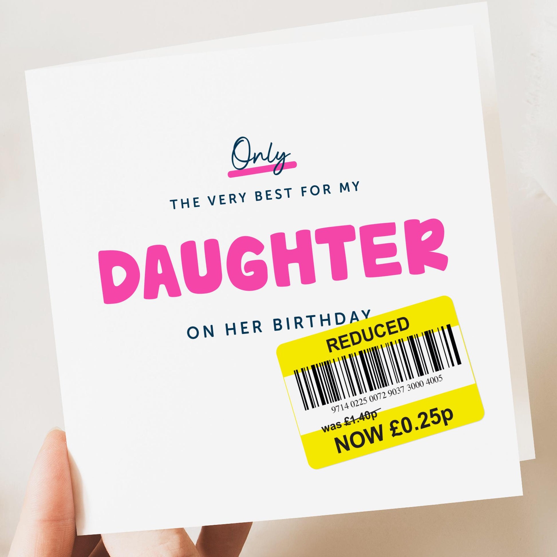 Funny daughter Birthday card